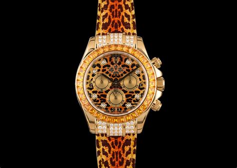 vintage golden dial leopard watch.